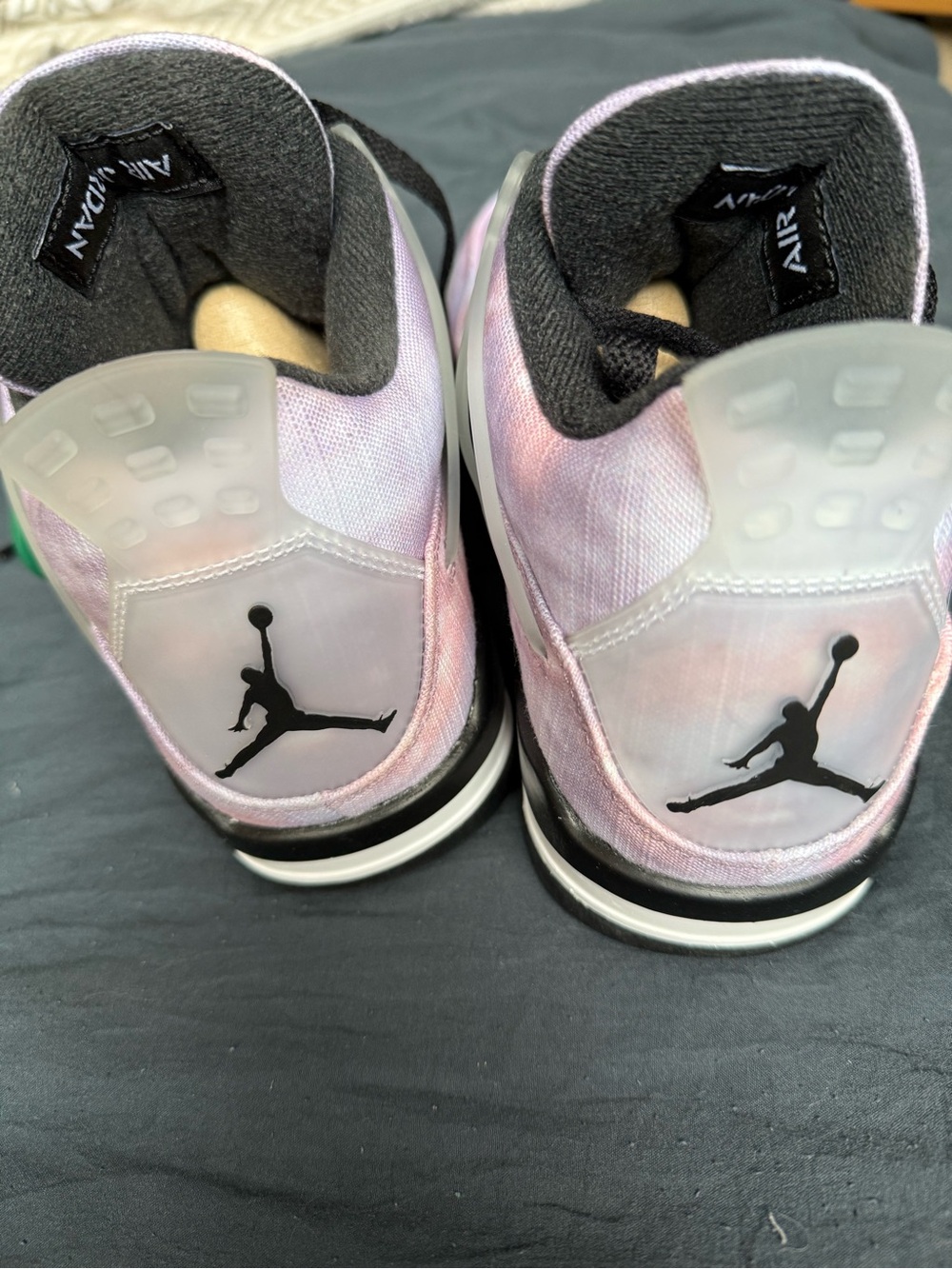 Air Jordan 4 Retro SE 7.5 men’s 9-9.5 in womens Tie-Dye Sneakers lavender pink - Picture 5 of 15